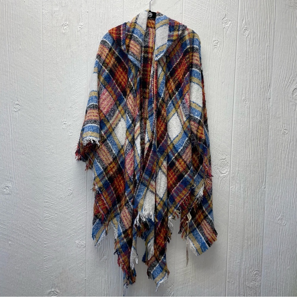 Ruggine Women’s Poncho Flannell Wrap! ULTRA Soft & Cozy! NWT!